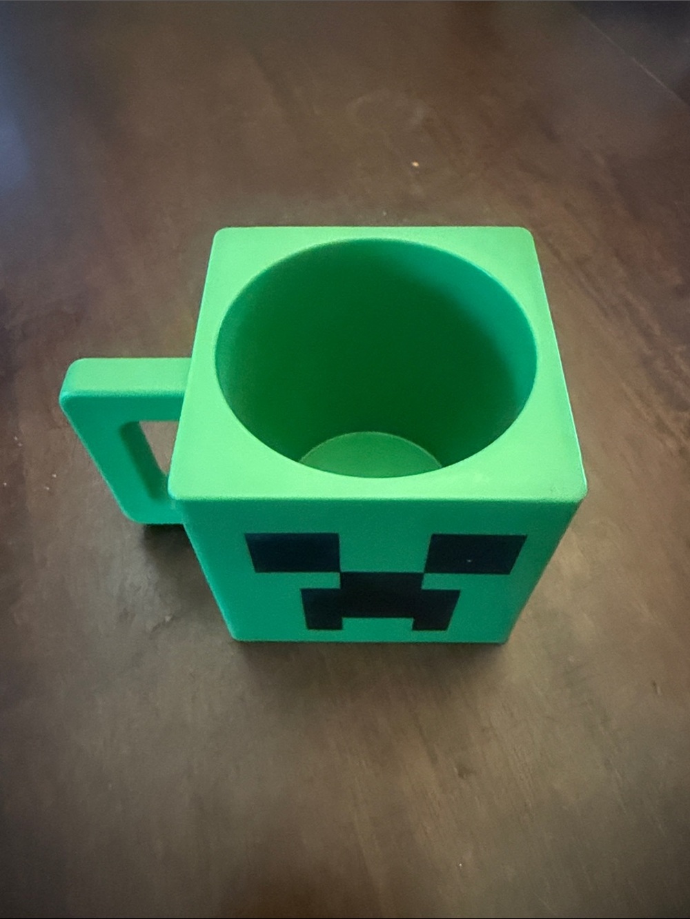 Preowned Minecraft Green Creeper Square Mug